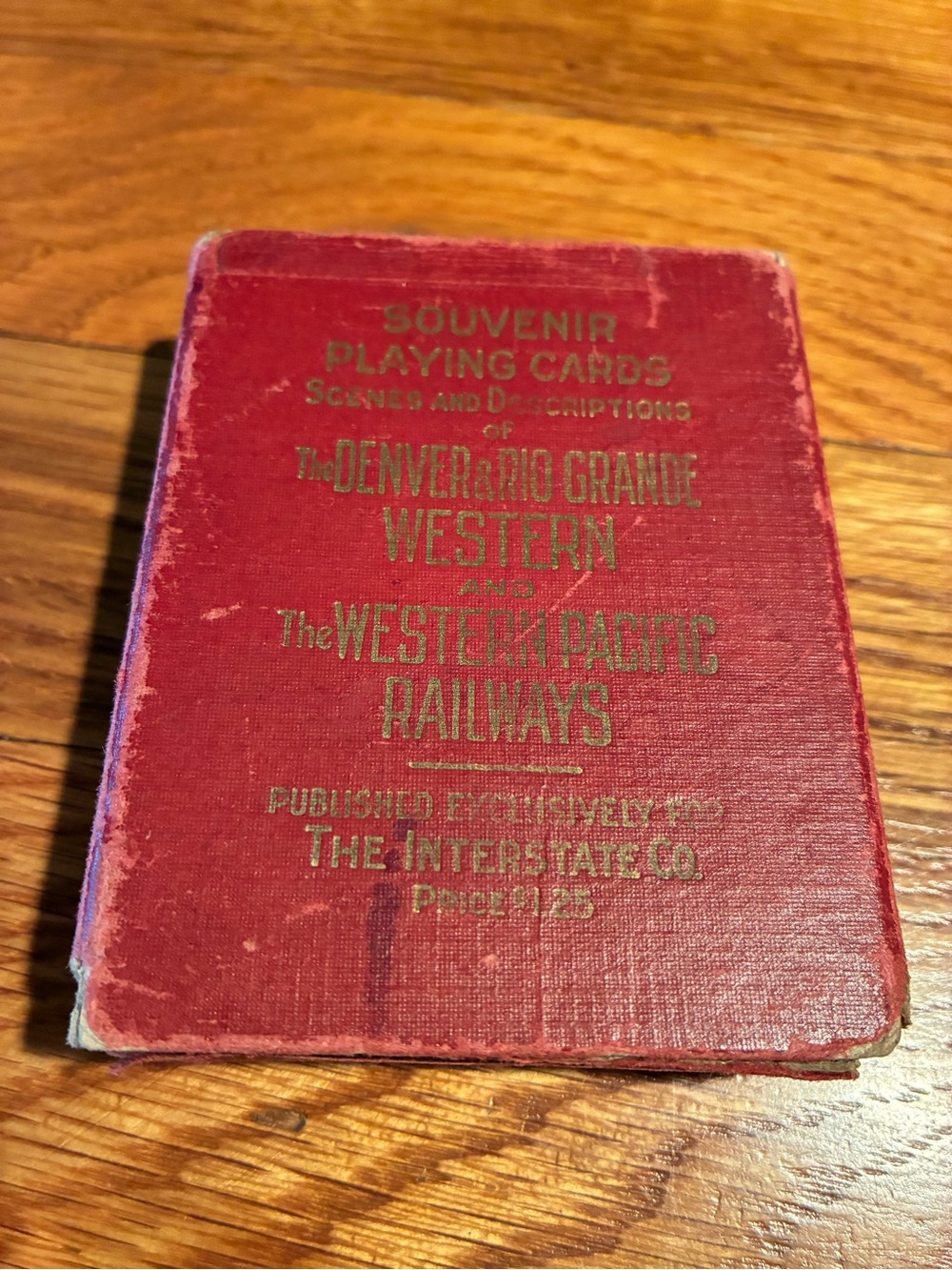 Denver & Rio Grande/Western Pacific Railways Vintage Playing Cards**FLAWS